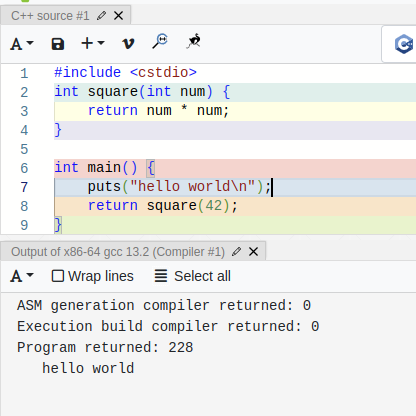 Code, executed